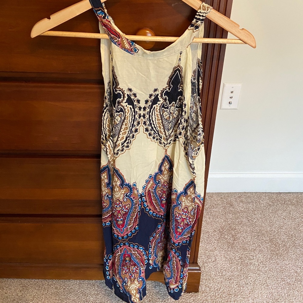Printed tank top blouse